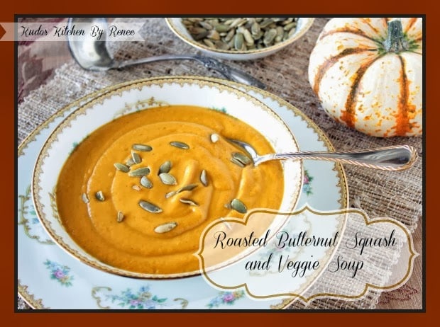 Calabaza Butternut Asada Y Sopa De Verduras