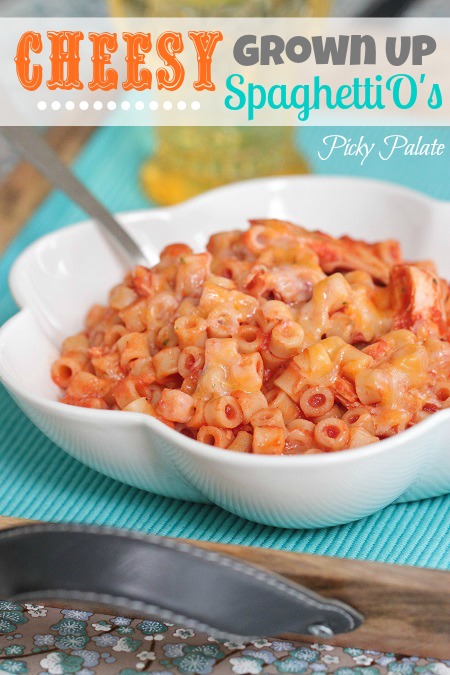 Cheesy Grown Up SpaghettiOs por www.picky-palate.com