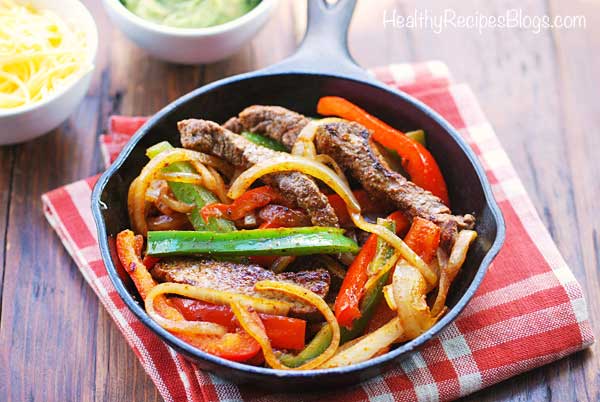 fajitas de carne