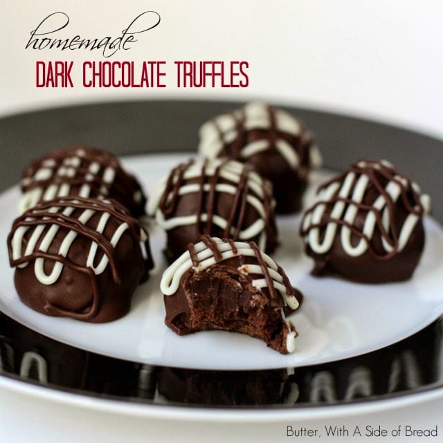 TRUFAS DE CHOCOLATE OSCURO