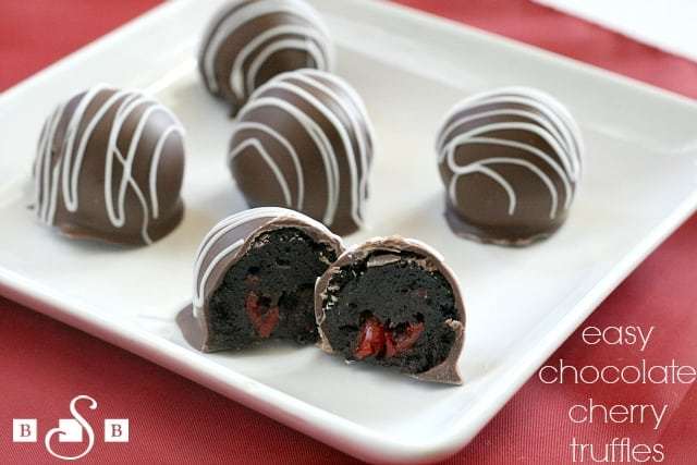 FÁCILES TRUFAS DE CEREZA CON CHOCOLATE