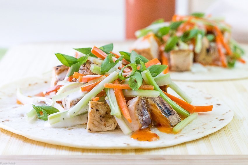 Tacos au poulet Buffalo grillés