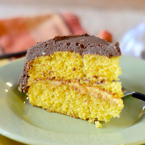 Marscapone Frosted Pumpkin Cake #dessert #cake #pumpkin