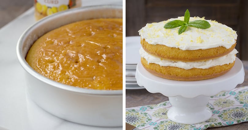 Pastel de limón con requesón