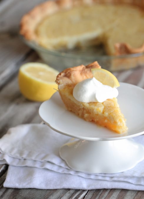 Tarta de limón dulce y cremoso