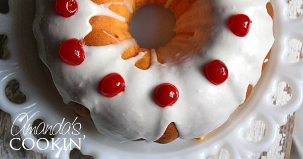 Pastel de cereza al marrasquino