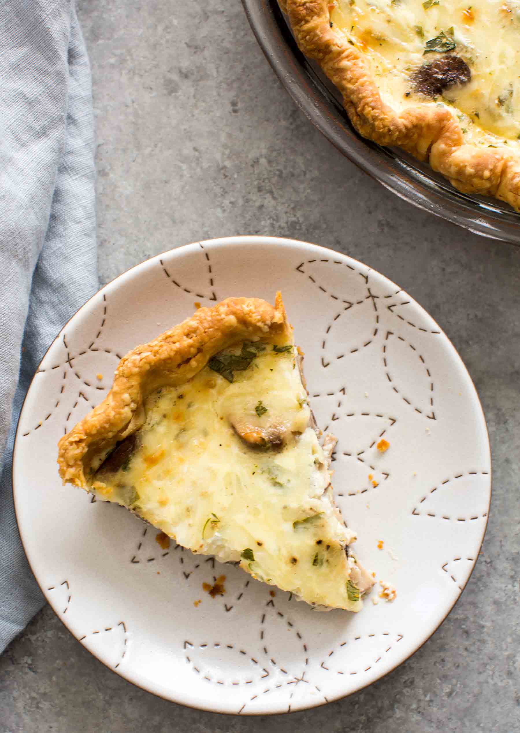 Tarte aux champignons