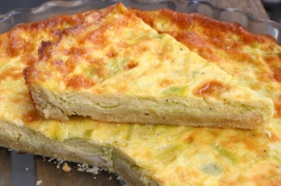 Tarta De Puerros Y Alcachofas De Puerro Y Alcachofas