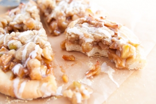 Pizza de pastel de manzana