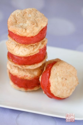 Cómo aprovechar al máximo los errores: sándwiches de sorbete de fresa, rosa y coco