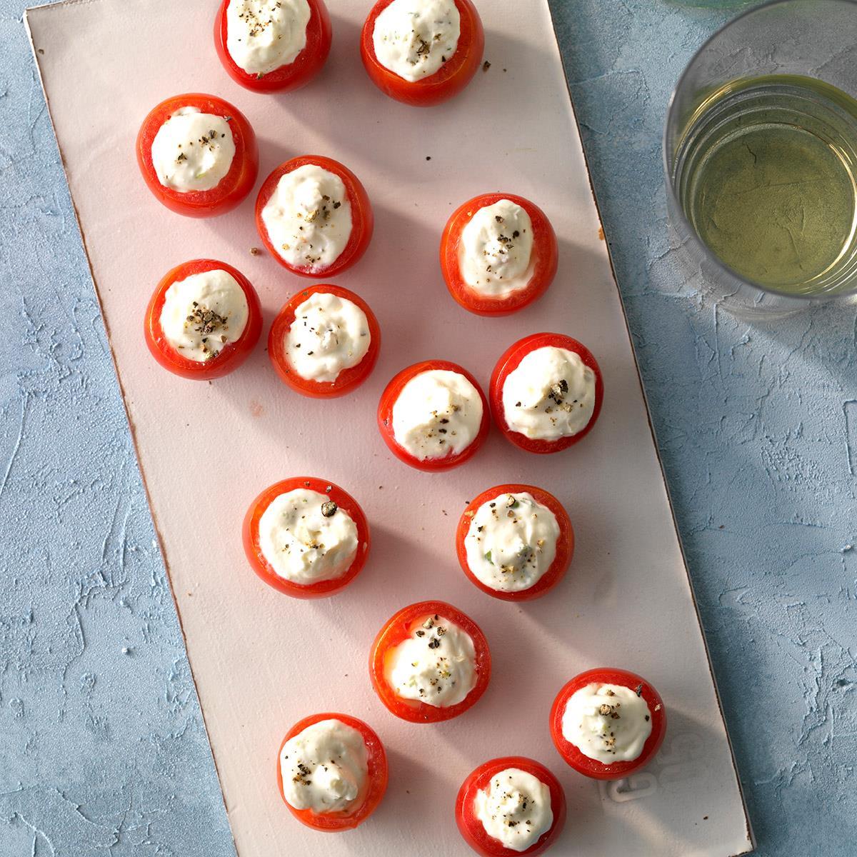 Receta de tomates rellenos con queso feta