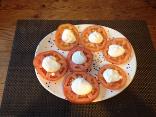 Tomates anciennes au fromage de chèvre