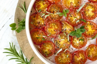 Tomates Asados ​​Rápidos Con Hierbas