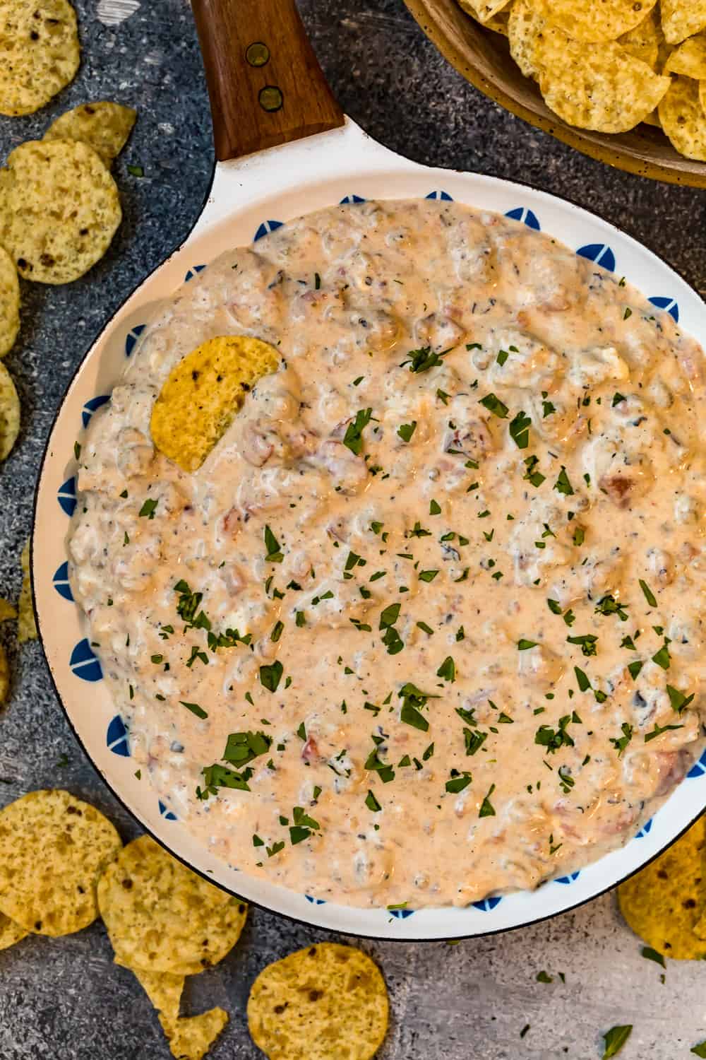 sart&eacute;n de salsa de queso crema