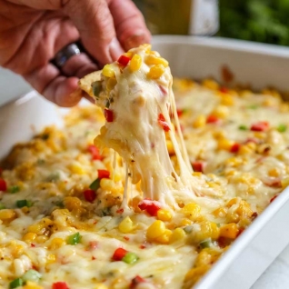 Dip de maíz caliente Tex Mex