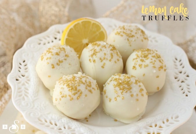 Trufas de pastel de limón
