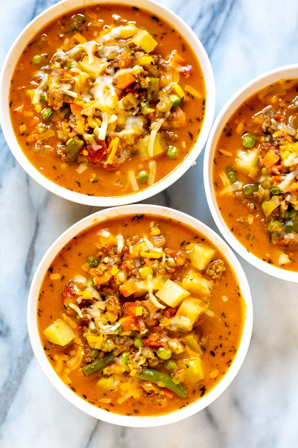 Ultimate One Pot Cheeseburger Soup