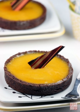 Un comienzo brillante para el nuevo año: Tartas de chocolate Passionfruit