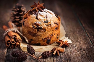 Un delicioso Pastel De Frutas Secas De Navidad