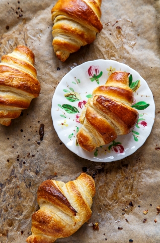 Un pequeño lote de croissants!