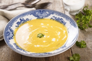 Una sopa de zanahoria al curry