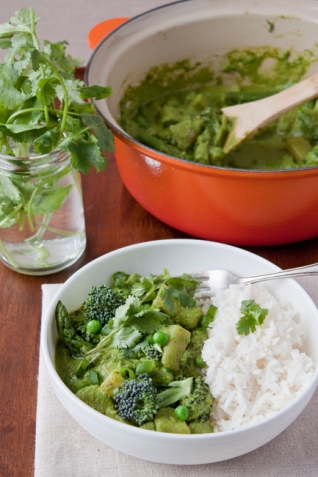 Cena para dos: curry verde a toda prisa