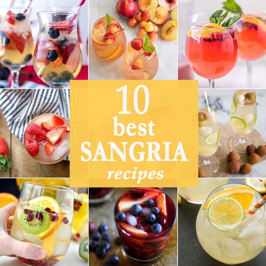 10 mejores recetas de sangr&iacute;a