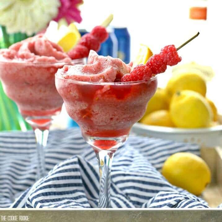 Beergaritas de frambuesa