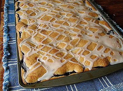 Carrés de tarte aux mûres