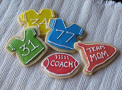 Cookies de Jersey de fútbol, Royal Icing y Division Champs