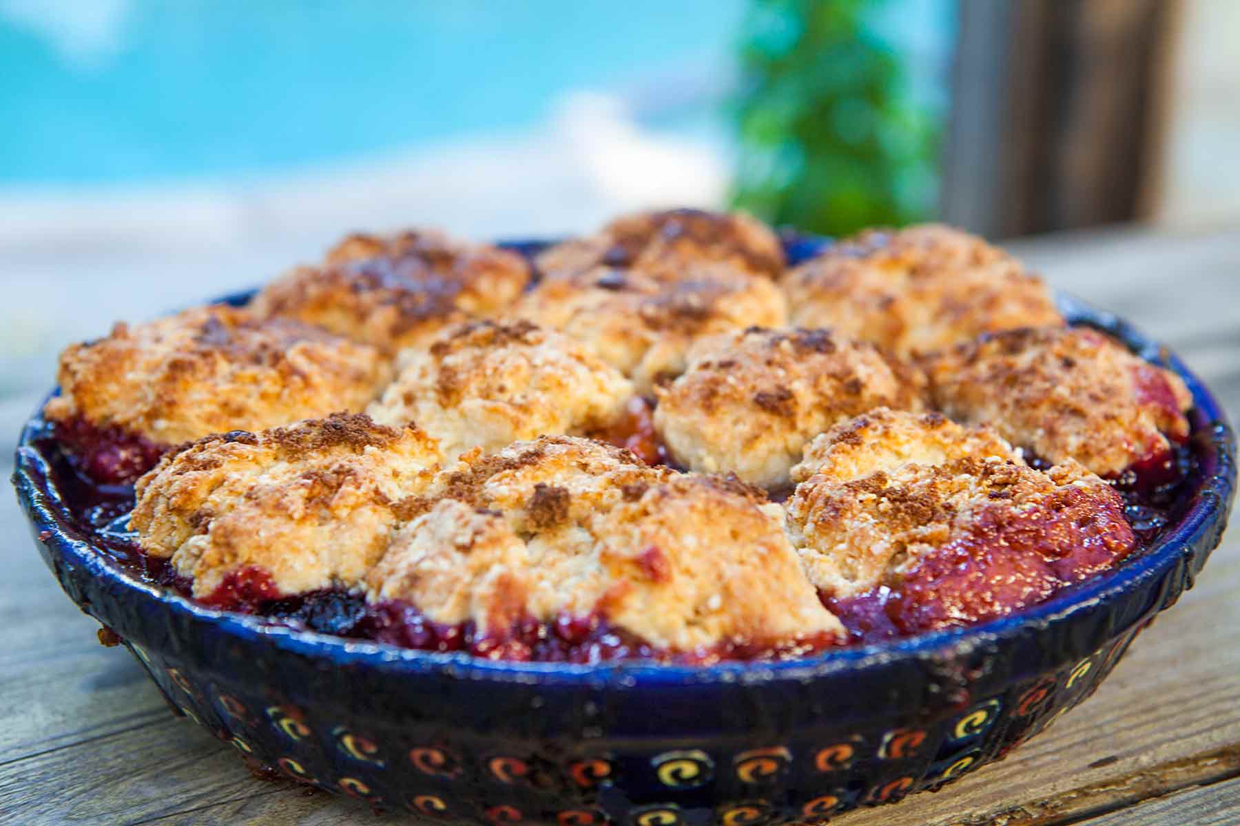 Apricot Berry Cobbler