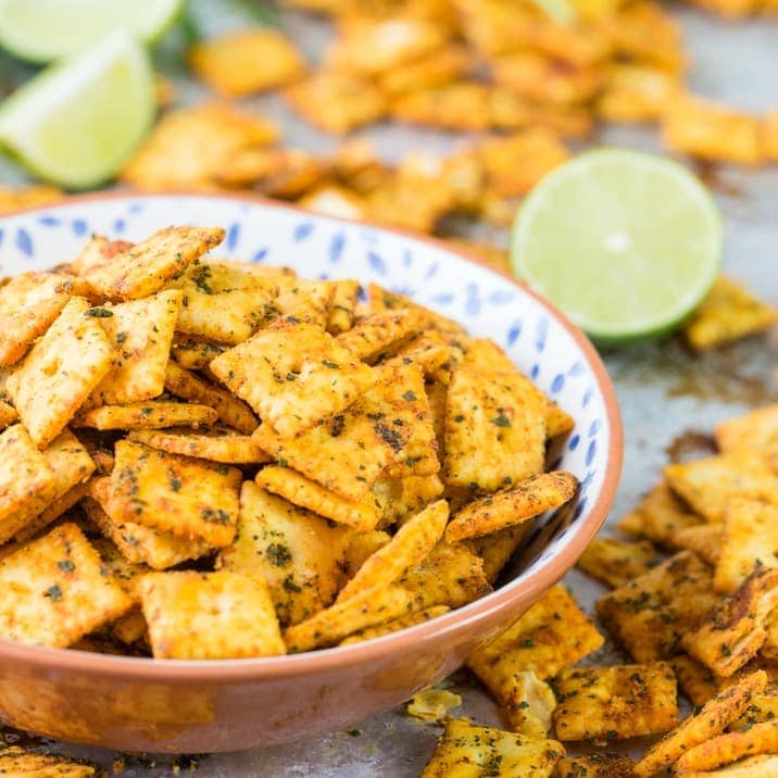 Galletas de queso con especias mexicanas