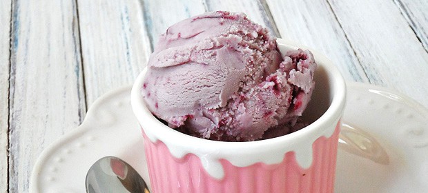 Vanilla Blackberry Jam Helado