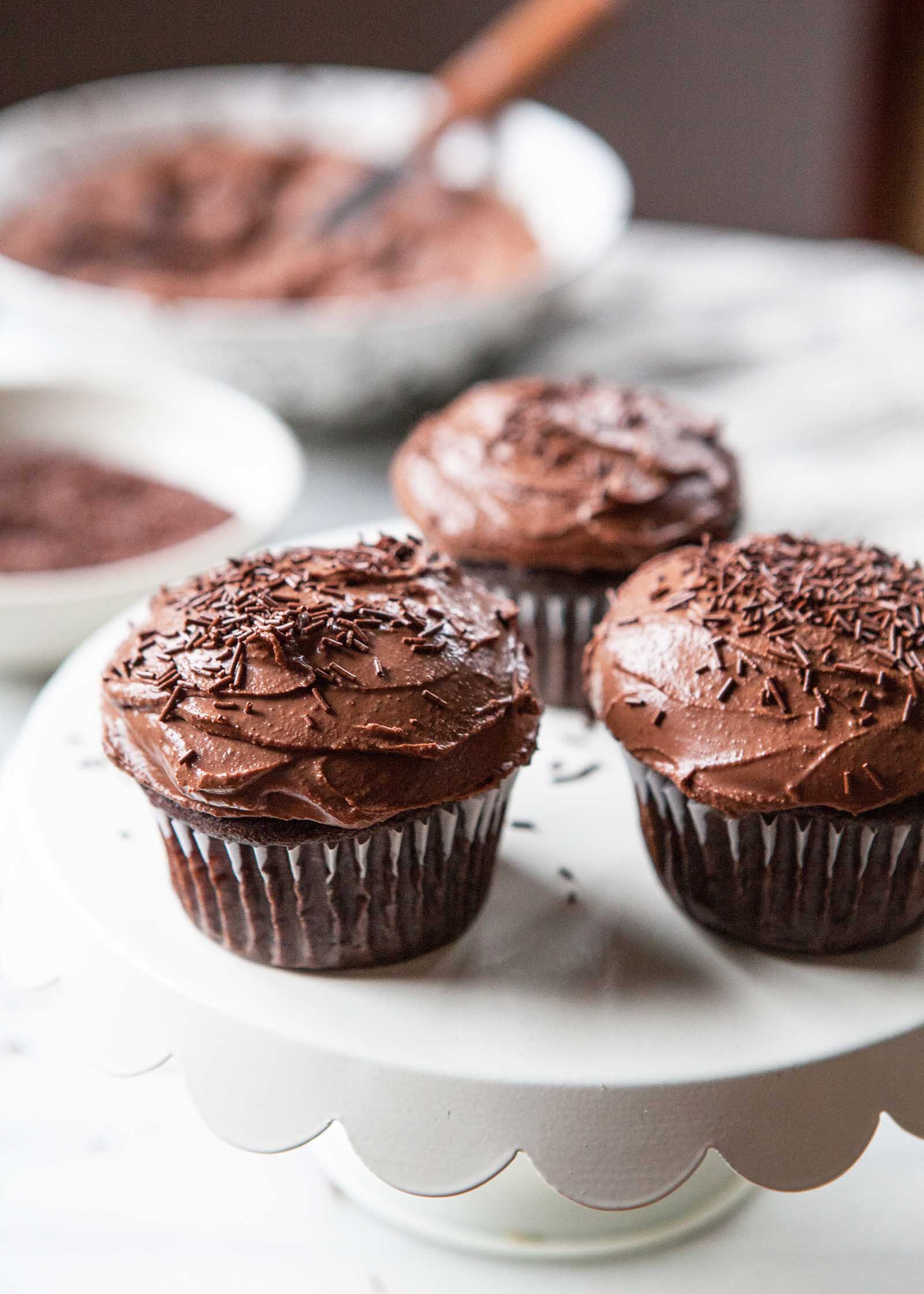 Cupcakes au chocolat et à la banane sans gluten végétalien