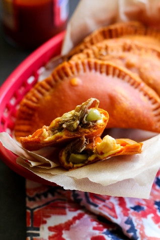 Cheesy Cubano Ropa Vieja Empanadas