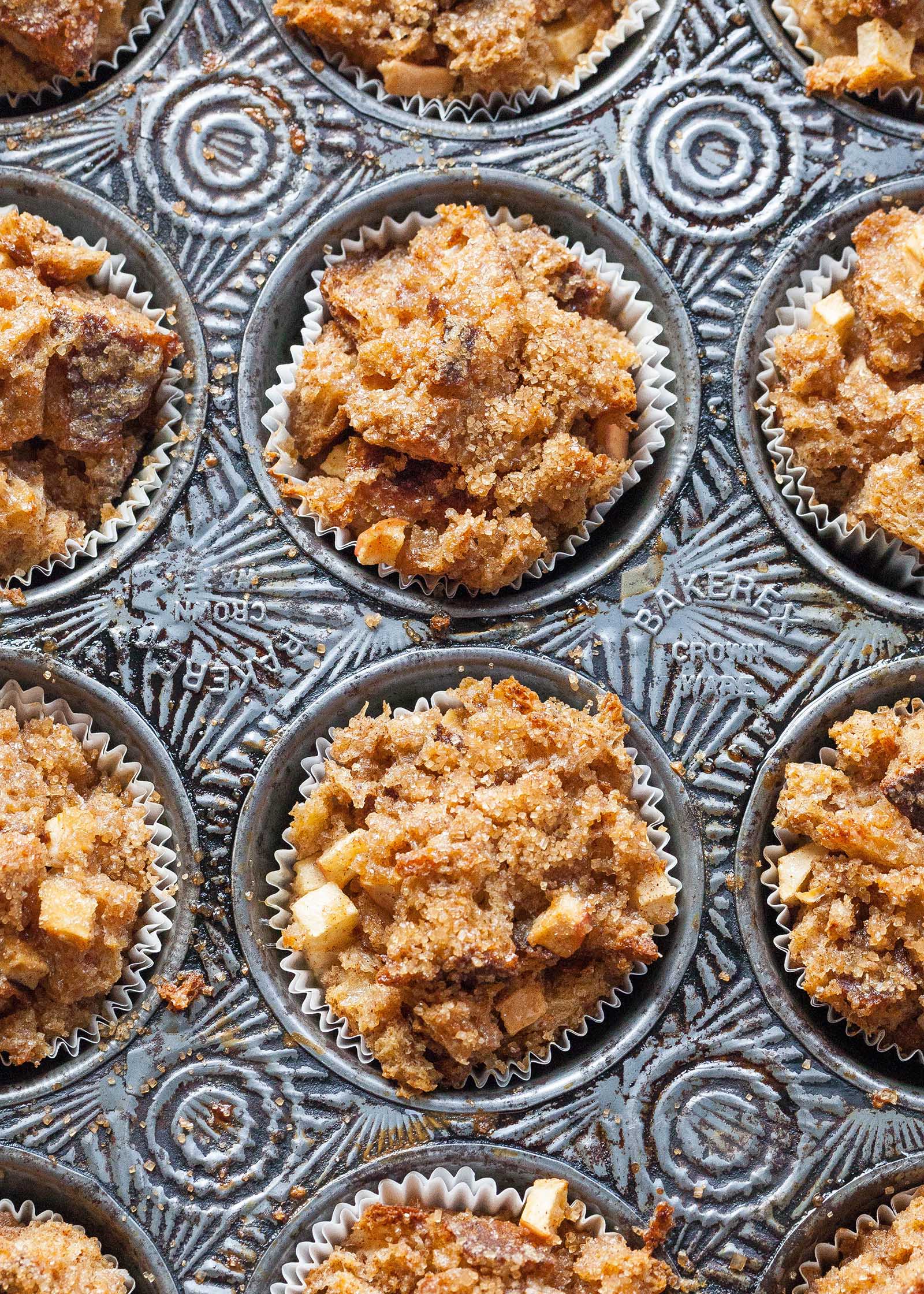 Muffins aux pommes et à la cannelle