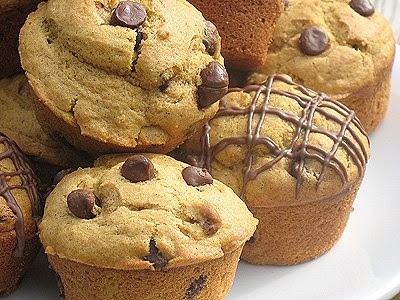 Muffins à la citrouille et pépites de chocolat