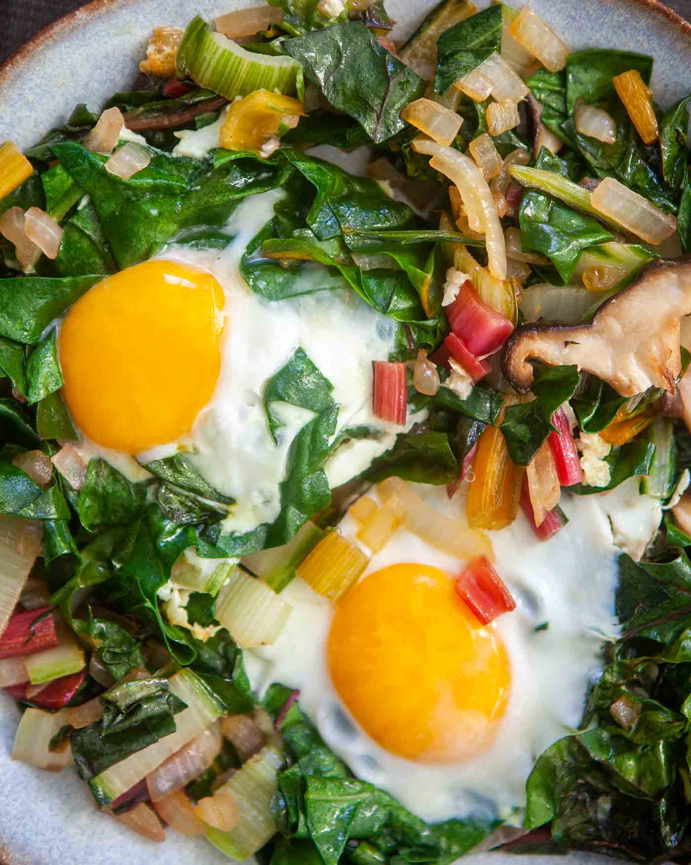 Huevos Acelga Setas