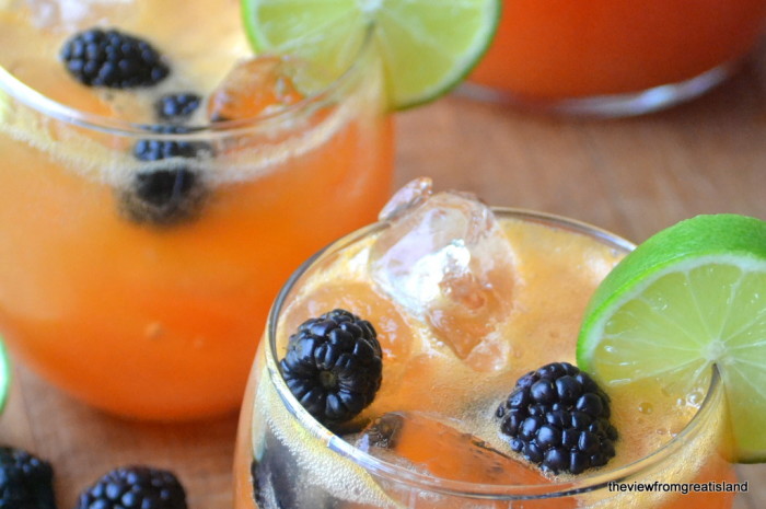 Papaya y lima Agua Fresca