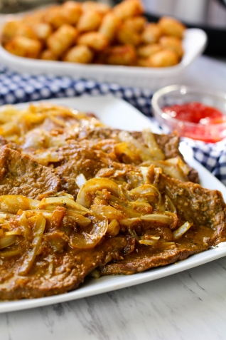 Receta Encebollado Bistec