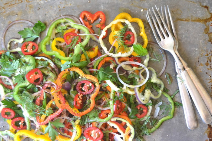 Ensalada de pimiento dulce y cebolla 2