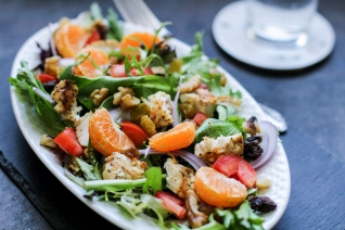 Ensalada De Mandarina A La Parrilla Fácil De Pollo
