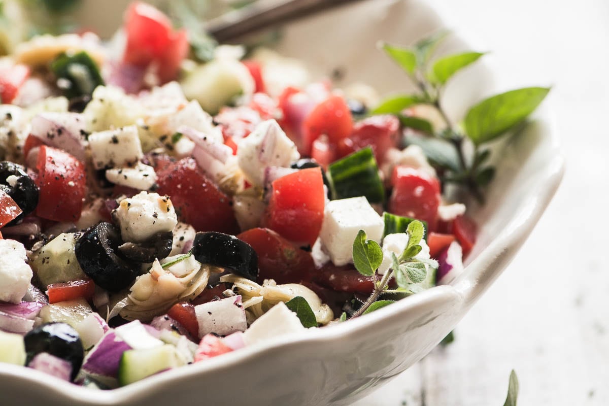 🏅 Salade grecque hachée