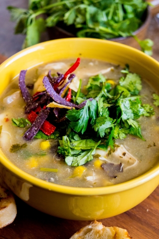 Sopa De Tortilla De Enchilada De Pollo