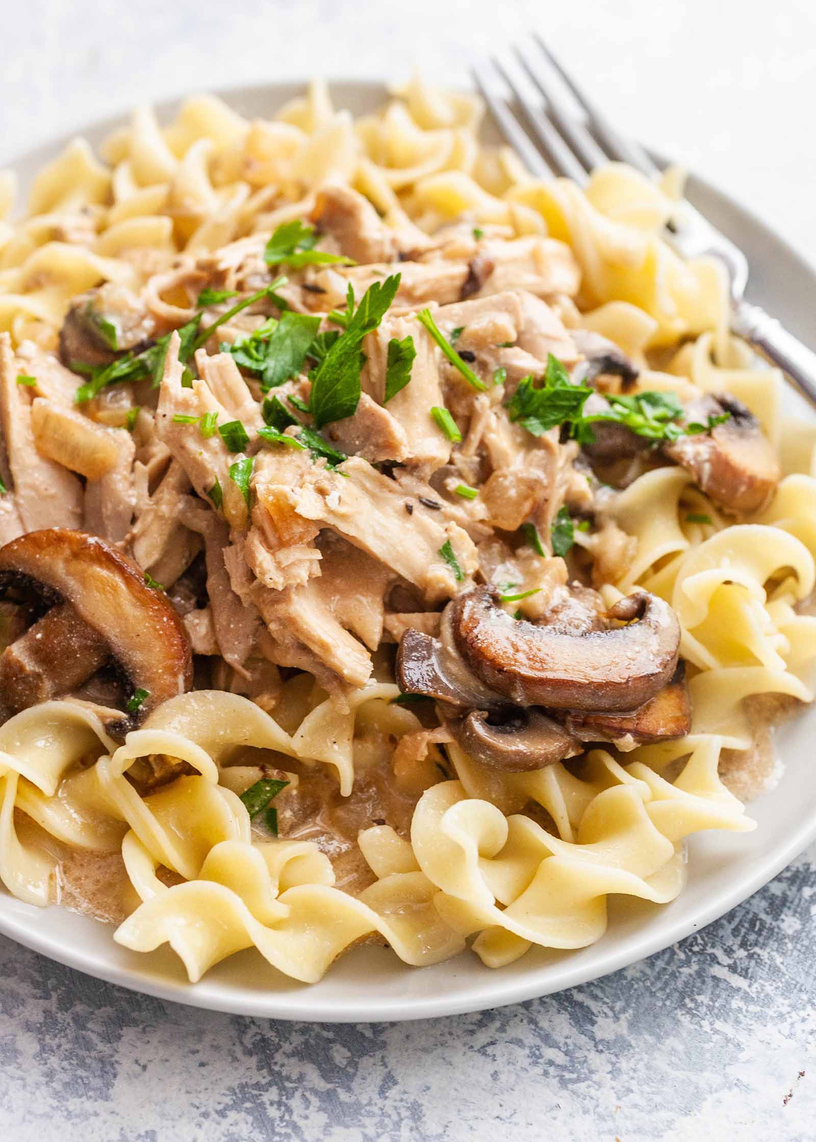 Recette de Stroganoff avec poulet rôti