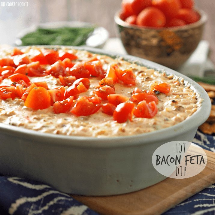 Dip de tocino y queso feta