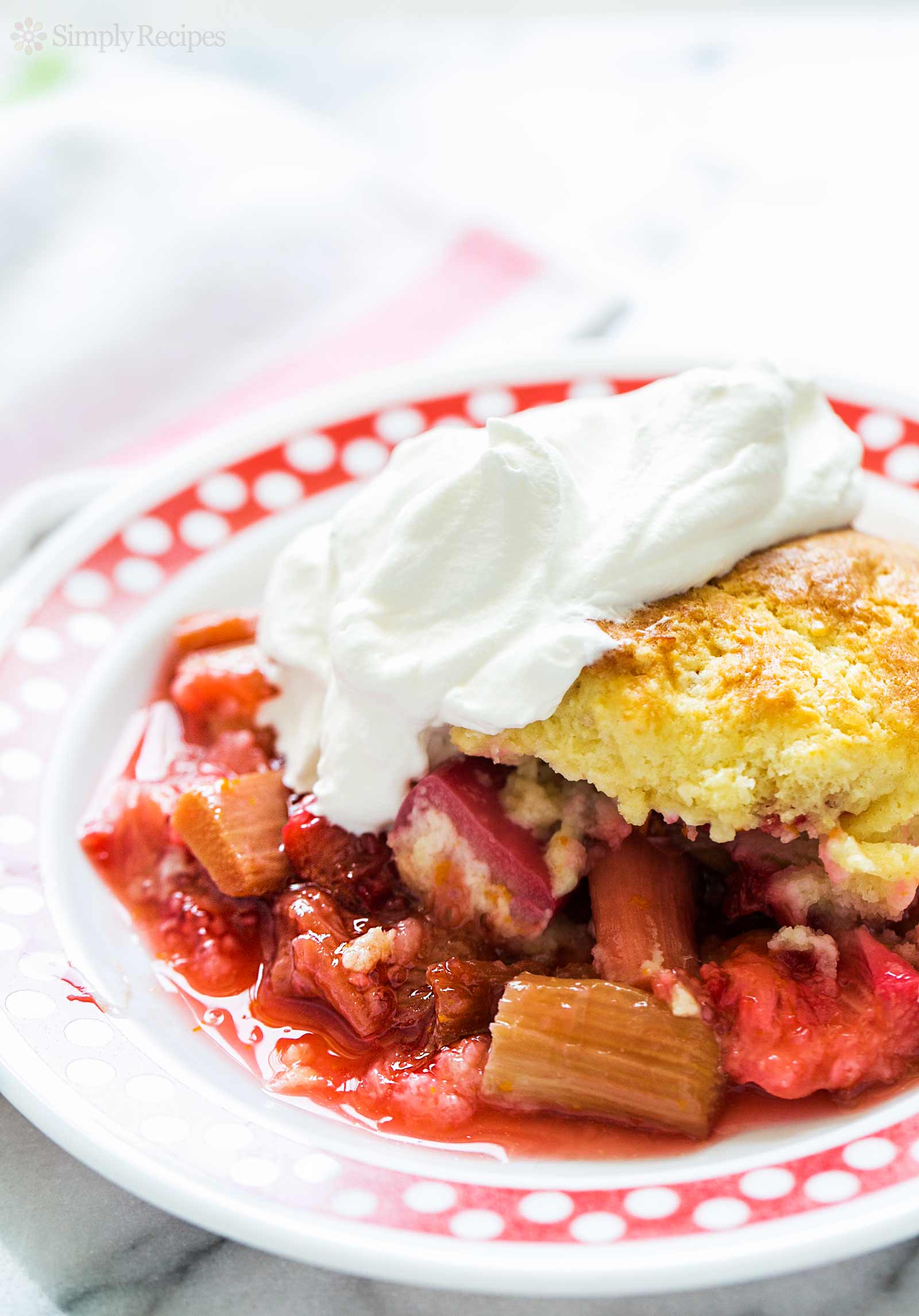 Strawberry Rhubarb Cobbler