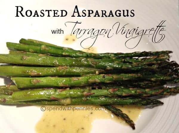 roasted asparagus with tarragon vinaigrette