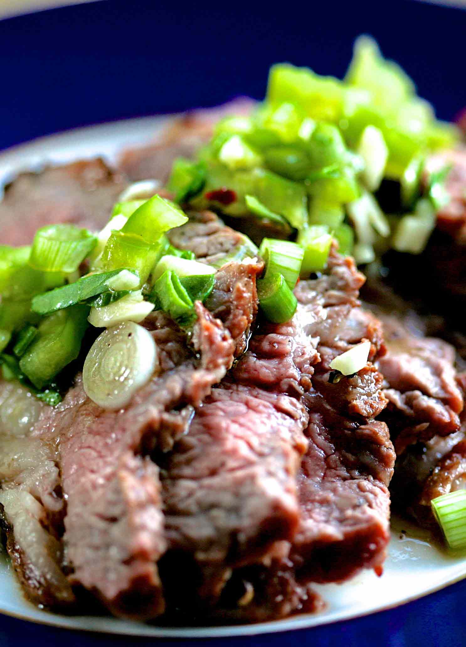 Grilled Tri Tip Steak with Bell Pepper Salsa