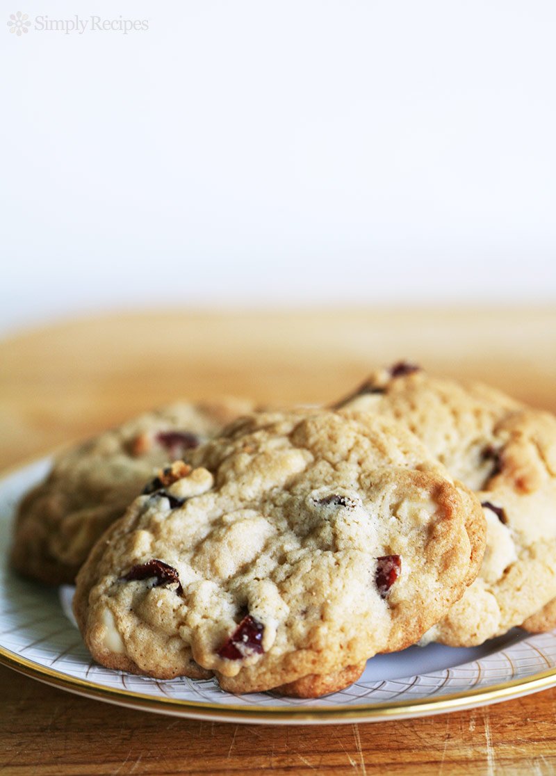 Brandied Cranberry White Chocolate Chip Cookies